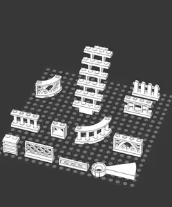 lego 30134 40243 4175 3633 3185 3224 30056 19121 41823 33303 32932