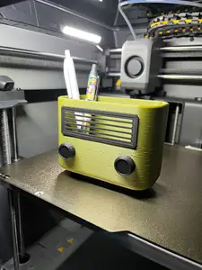 Vintage Radio Pen Holder – Retro 3D Print