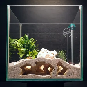 Atlantis Ruins critter hide, fish and shrimp shelter, reptile habitat cave: Aquarium, Terrarium & Vivarium Decor