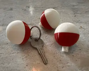 Fishing bobber/float key fob