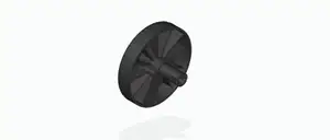 Replacement Karcher pressure washer wheel 120mm diameter - high pressure hose