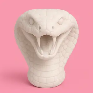 Chinese Zodiac Snake (Cobra) Head Model
