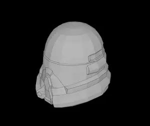 Lego Compatible (15308.dat) Minifig Headgear Helmet SW Airborne Clone Trooper