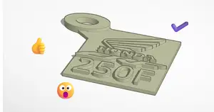 Honda CRF 250F keychain