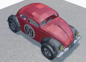 VW Beetle Rally Car