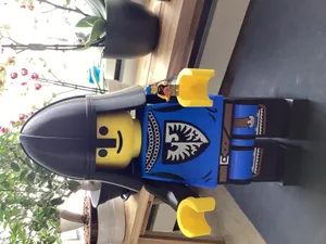 Helmet for Mega Lego knight minifigure (1:10)
