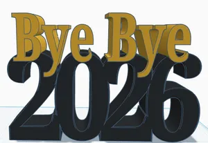 Bye Bye 2026 Table Decor