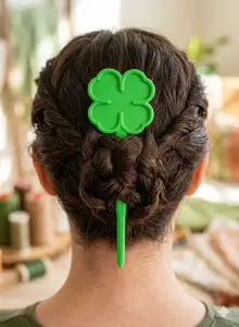Four leaf clover hairpin or decoration