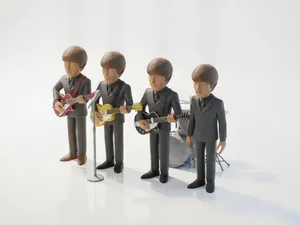 The Beatles Band Figurines Musicians 3D Printable