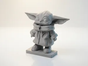 Grogu Baby Yoda Figurine Star Wars 3D Printable