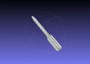 Russian Proton Rocket Printable Model