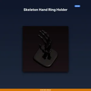 Skeleton Hand Ring Holder - 3D Printable STL File