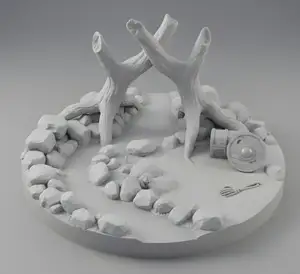 Forest Camp Base Terrain