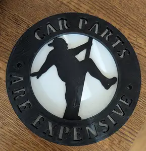Car Parts are Expensive multilevel wall hanging