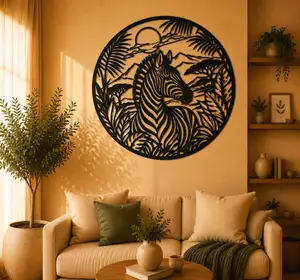 Safari Zebra 2D Wall Art