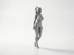 Anime Girl Figurine Manga Character 3D Printable