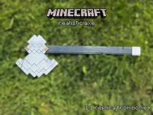 Minecraft axe (1:1 replica from the movie)