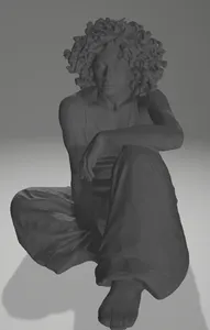 Sitting girl 02