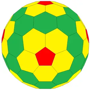 Geodesic Goldberg Icosahedral Polyhedron (2,2)