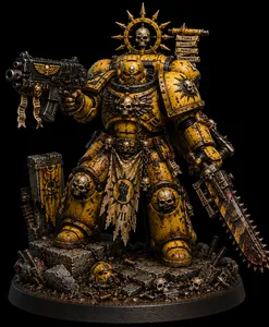 Battle-Worn Yellow Space Marine