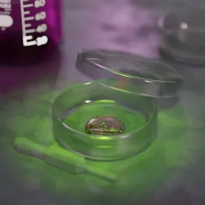 Miniature Petri Dish with Dropper – Science Classroom Diorama STL