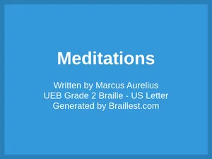 Meditations by Marcus Aurelius