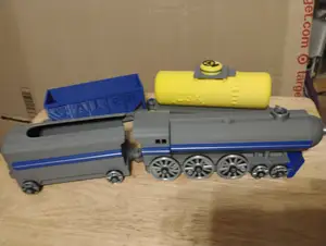 A toy train I made for a friend's train-obsessed child
