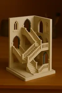 Moving Staircase – 3D Printed Hogwarts-Inspired Diorama