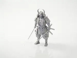 Armored Samurai Warrior Fantasy Figurine 3D Printable