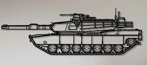 M1A2 SEPv3 Abrams Wall Art