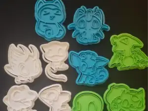 pokemon chibi cookie cutter set