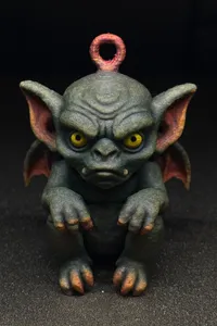 Grumpy Gargoyle Ornament – Cute Gothic Creature (3D Printable STL)