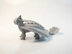Toothless Dragon Figurine Cartoons 3D Printable