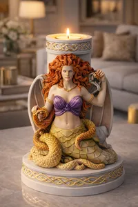 Medusa Candle Holder STL | Gorgon Queen Fantasy Decor