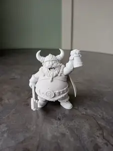 Cheerful Viking Warrior with Beer Mug
