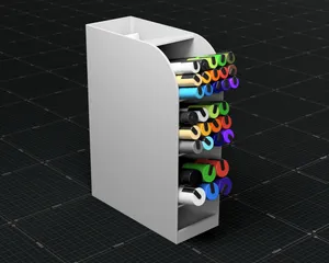 Minimalist Vertical Marker Organizer (Editable)