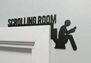 "Scrolling Room" Door Sign
