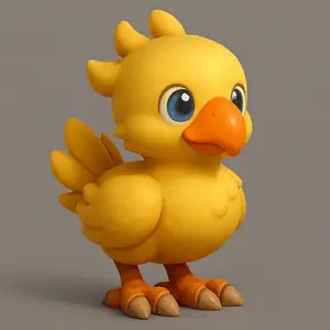 Chocobo Final Fantasy Chibi Print