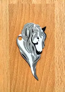 Horse Keychain | Clean Line Art Design