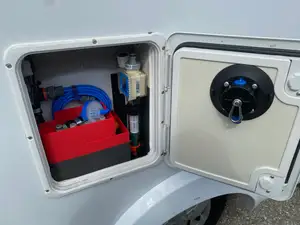 Caravan Freshwater Sorting Boxes for unused Toilette access door