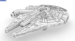 Millennium Falcon 3d model StarWars