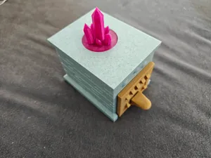 Mimic Vault — dice drawer in a monster that eats the loot