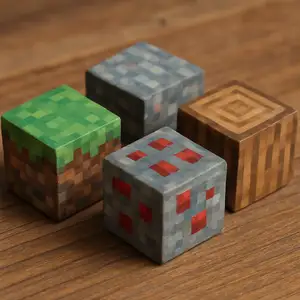 Minecraft Magnetic Block 20x20mm – Magnetic Puzzle or Desk Toy
