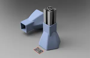 2020 Profile Hex Floor Mount Base - Flangia Piede per profilo 2020