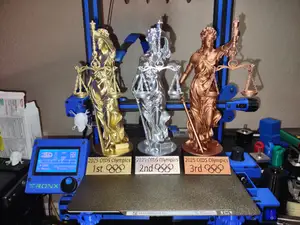 Lady Justice Remix for Easy FDM printing (Improved)