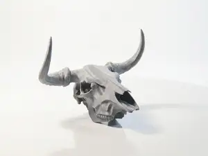 Minotaur Skull Fantasy Sculpture 3D Printable