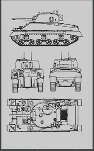 Sherman Tank Schematic