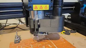 Dust shoe for CNC TTC 450 800W router milling machine to use with vacuum cleaner