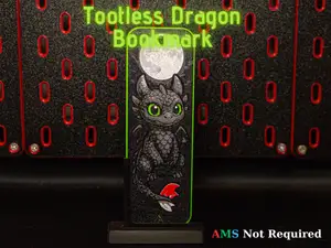 Toothless Dragon - Hueforge Bookmark