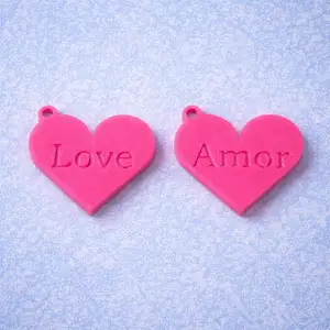 Valentine Heart Keychains Love & Amor
